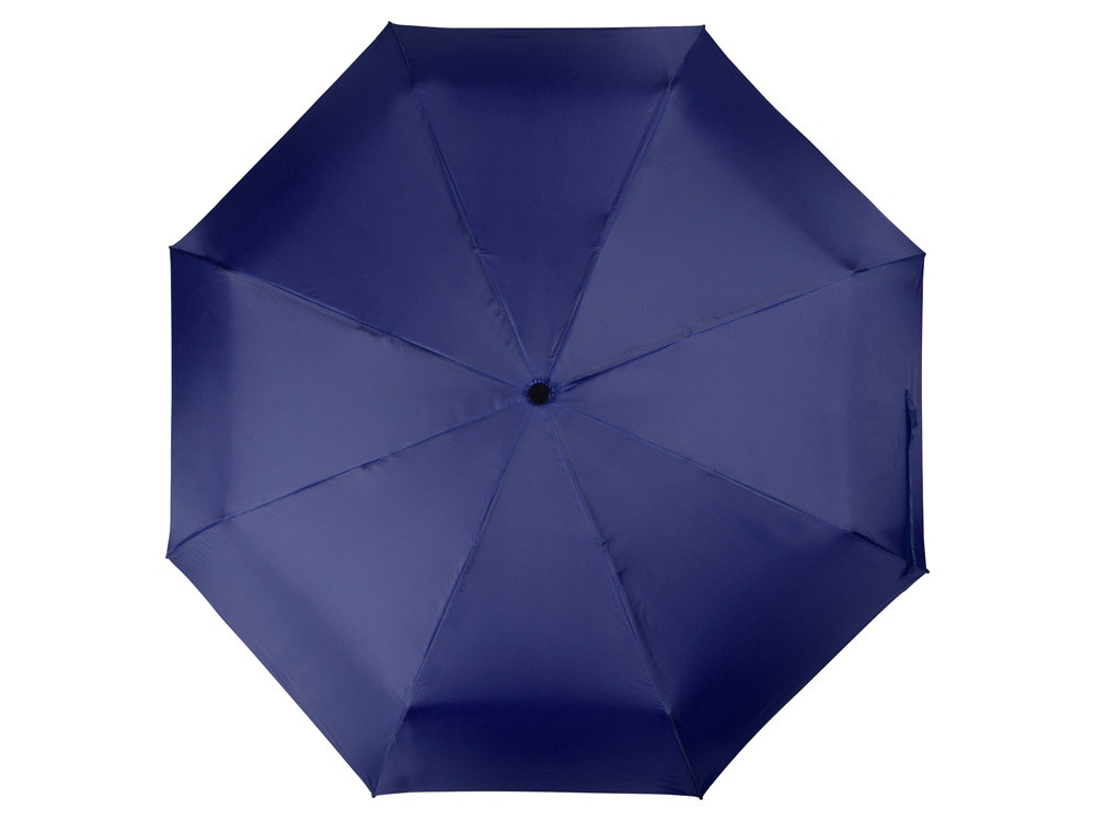 Зонт складной Columbus, механический, 3 сложения, с чехлом, темно-синий (артикул 979002) - фото 5 - id-p65819699