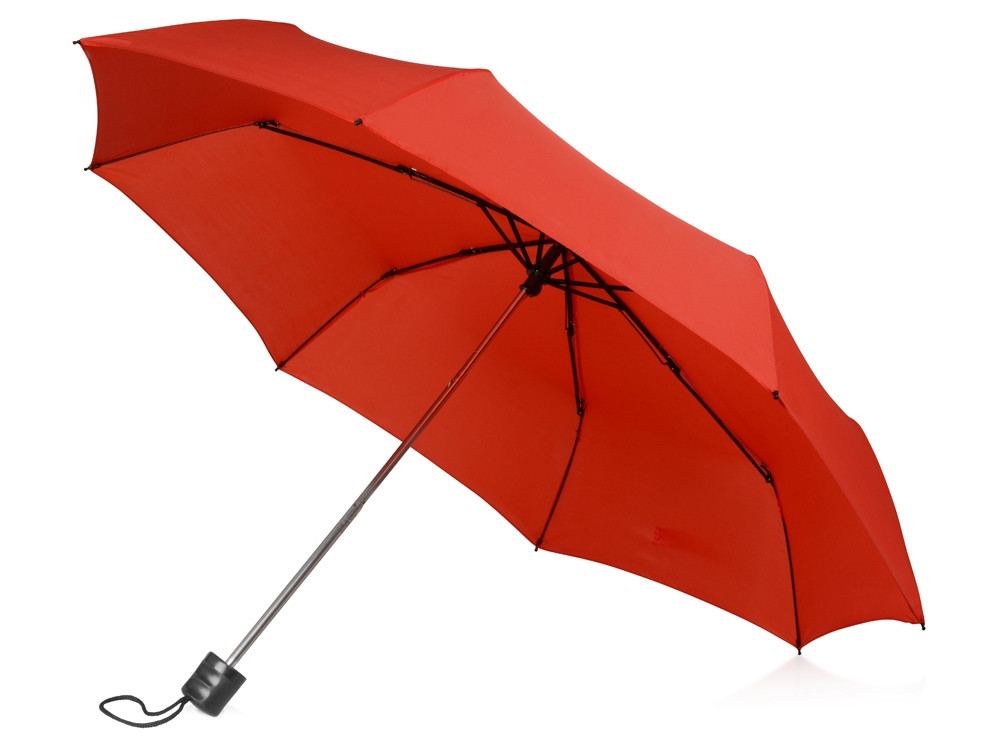 Зонт складной Columbus, механический, 3 сложения, с чехлом, красный (артикул 979001) - фото 1 - id-p65819701