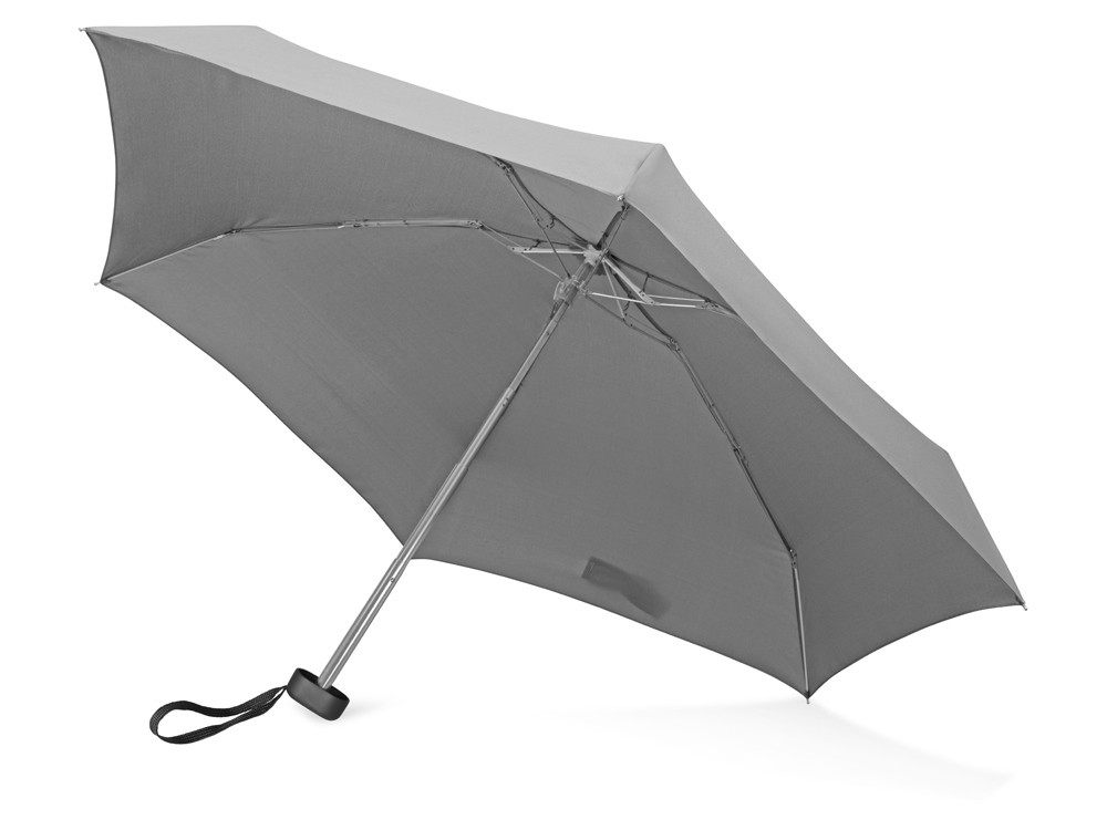 Зонт складной Frisco, механический, 5 сложений, в футляре, серый (артикул 979038) - фото 5 - id-p65819712