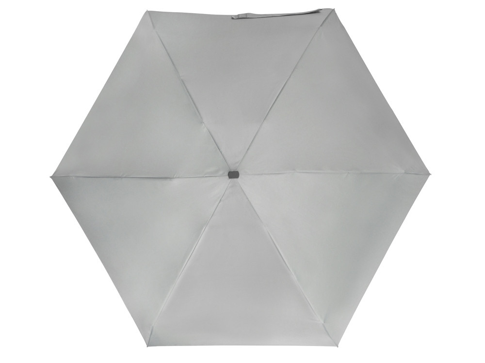 Зонт складной Frisco, механический, 5 сложений, в футляре, серый (артикул 979038) - фото 4 - id-p65819712