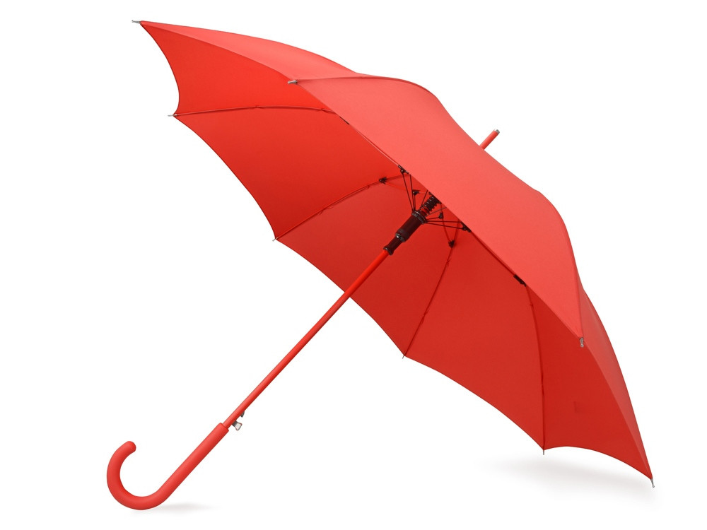 Зонт-трость Color полуавтомат, красный (артикул 989001) - фото 1 - id-p65820055
