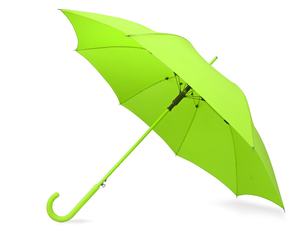 Зонт-трость Color полуавтомат, зеленое яблоко (артикул 989013)