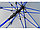 Зонт-трость Silver Color полуавтомат, синий/серебристый (артикул 989062), фото 4