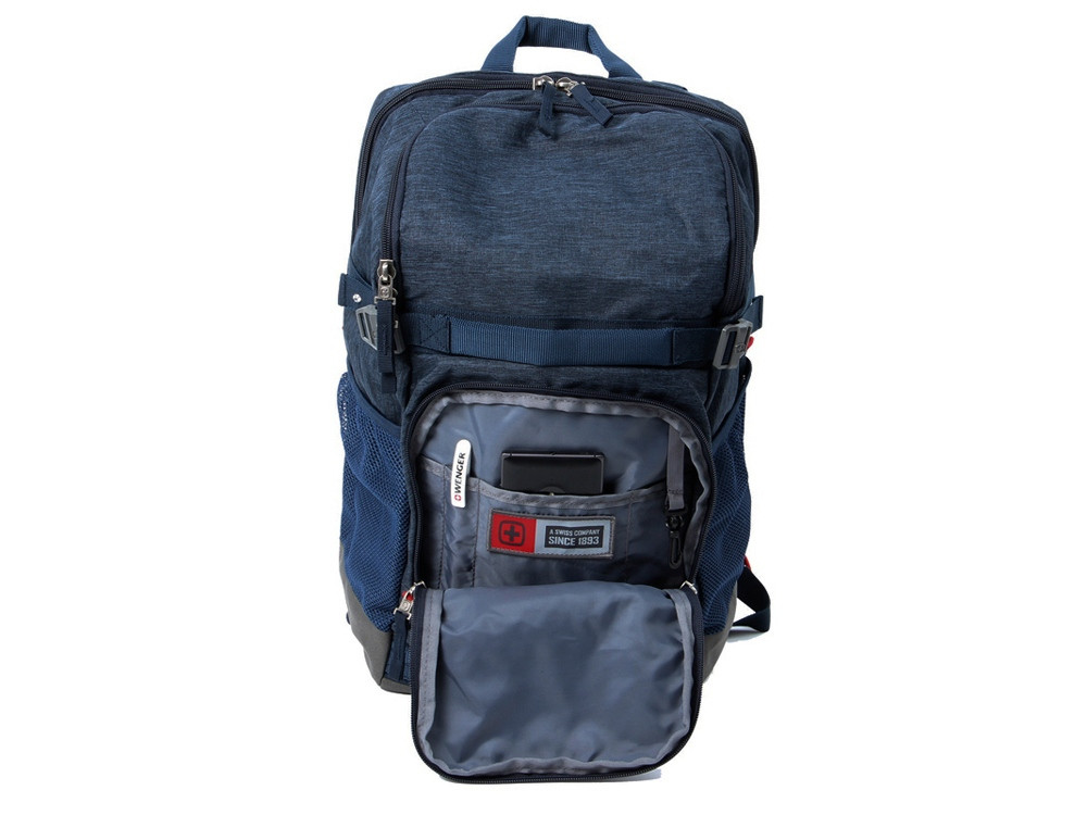 Рюкзак WENGER 24 л с отделением для ноутбука 16, синий (артикул 73185) - фото 3 - id-p65820108