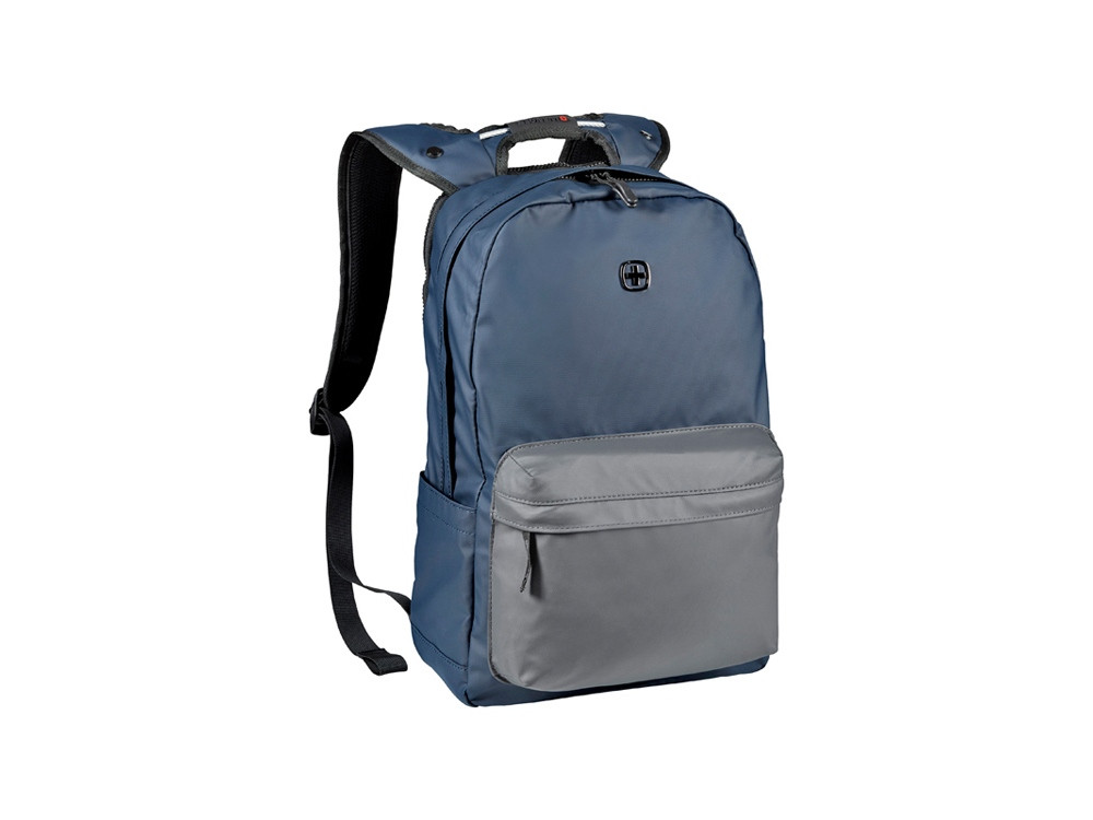 Рюкзак WENGER 18 л с отделением для ноутбука 14'' и с водоотталкивающим покрытием, синий/серый (артикул 73198) - фото 1 - id-p65820123