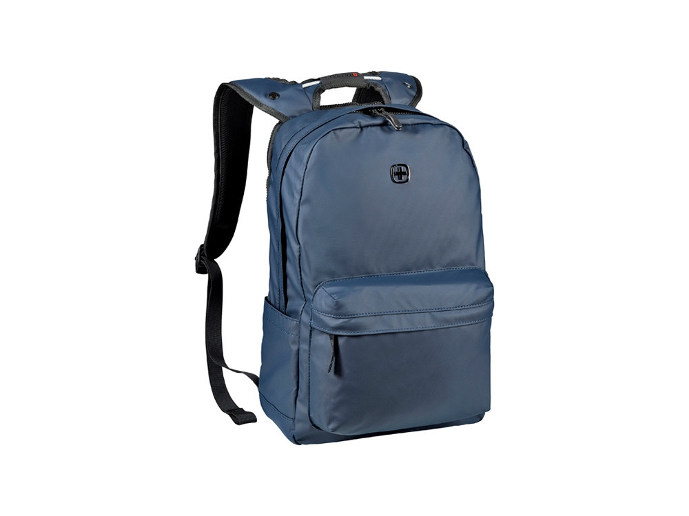 Рюкзак WENGER 18 л с отделением для ноутбука 14'' и с водоотталкивающим покрытием, синий/серый (артикул 73200) - фото 1 - id-p65820125