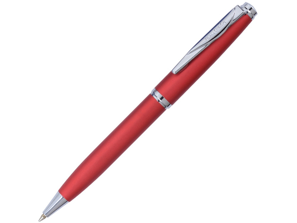 Ручка шариковая Pierre Cardin GAMME Classic с поворотным механизмом, красный матовый/серебро (артикул 417581) - фото 1 - id-p65820159