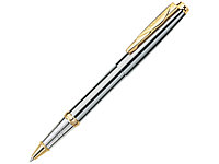 Ручка-роллер Pierre Cardin GAMME Classic со съемным колпачком, серебряный/золото (артикул 417587)