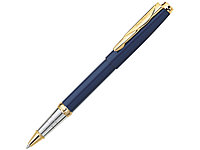 Ручка-роллер Pierre Cardin GAMME Classic со съемным колпачком, синий/ серебро/золото (артикул 417588)