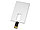 Флеш-карта USB 2.0 16 Gb в виде металлической карты Card Metal, серебристый (артикул 623016), фото 2