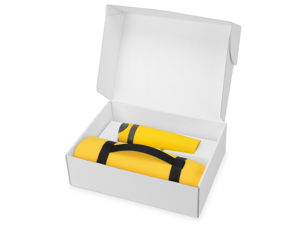 Подарочный набор Cozy с пледом и термокружкой, желтый (артикул 700360.02) - фото 2 - id-p65820787