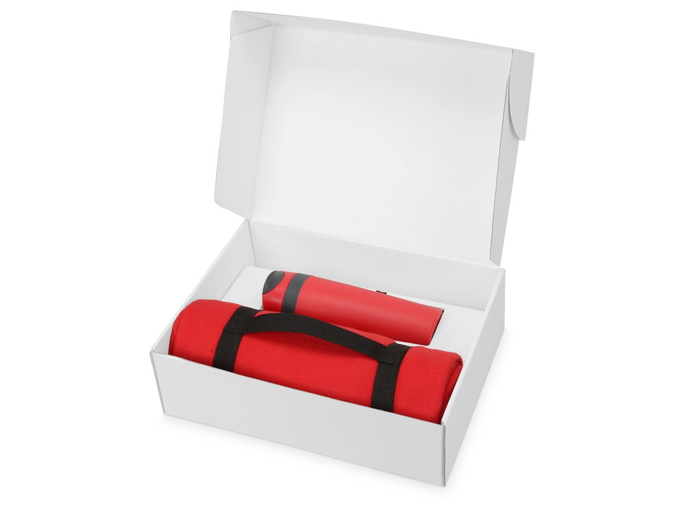 Подарочный набор Cozy с пледом и термокружкой, красный (артикул 700360.04) - фото 2 - id-p65820789