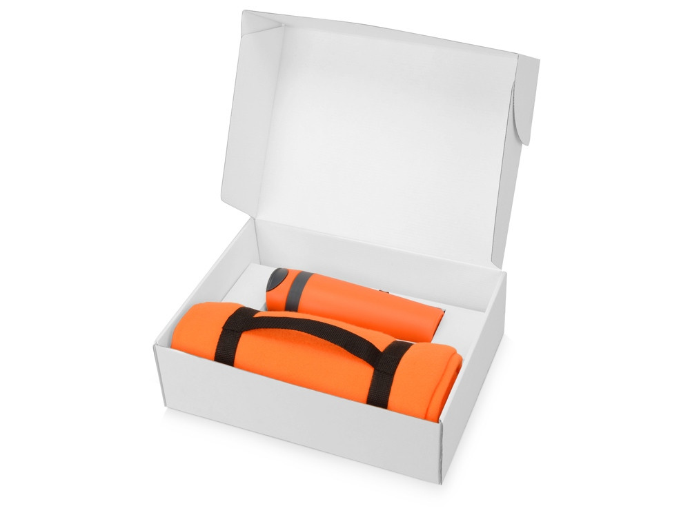Подарочный набор Cozy с пледом и термокружкой, оранжевый (артикул 700360.05) - фото 2 - id-p65820790