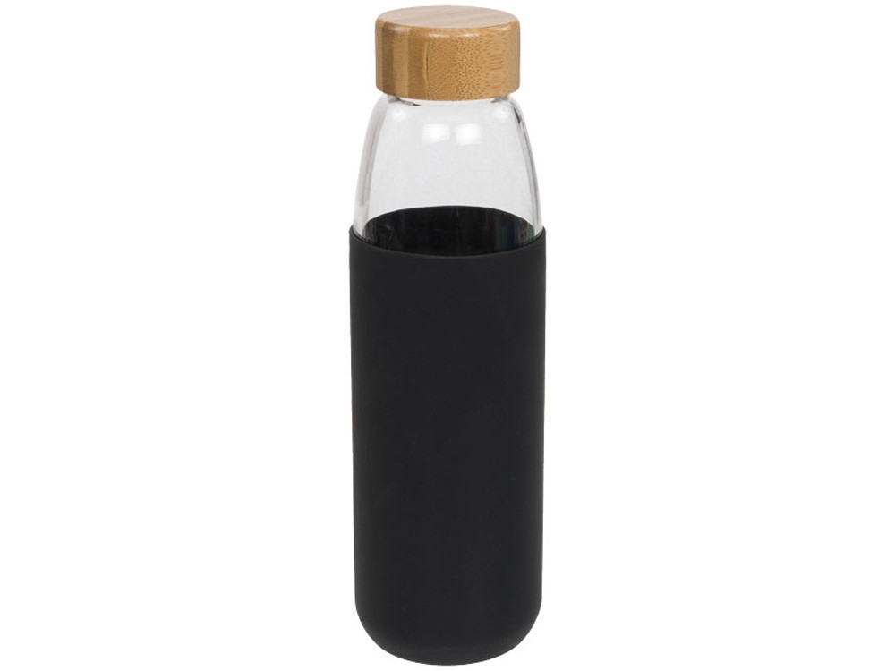 Стеклянная спортивная бутылка Kai с деревянной крышкой и объемом 540 мл, черный (артикул 10055000) - фото 4 - id-p65820905