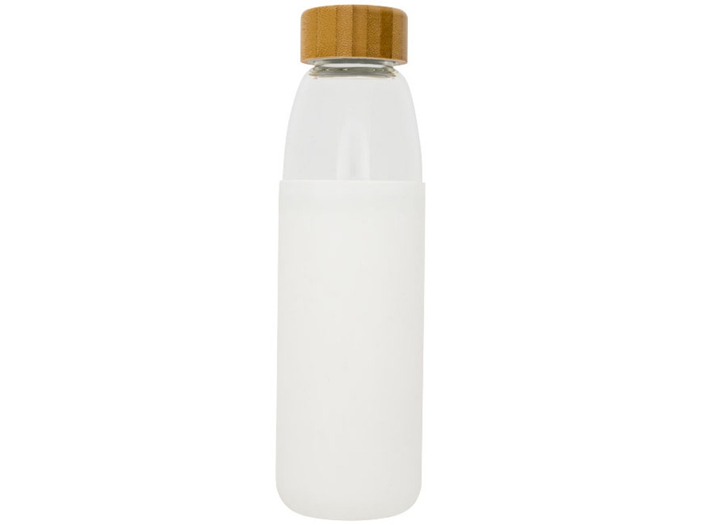 Стеклянная спортивная бутылка Kai с деревянной крышкой и объемом 540 мл, белый (артикул 10055001) - фото 2 - id-p65820906