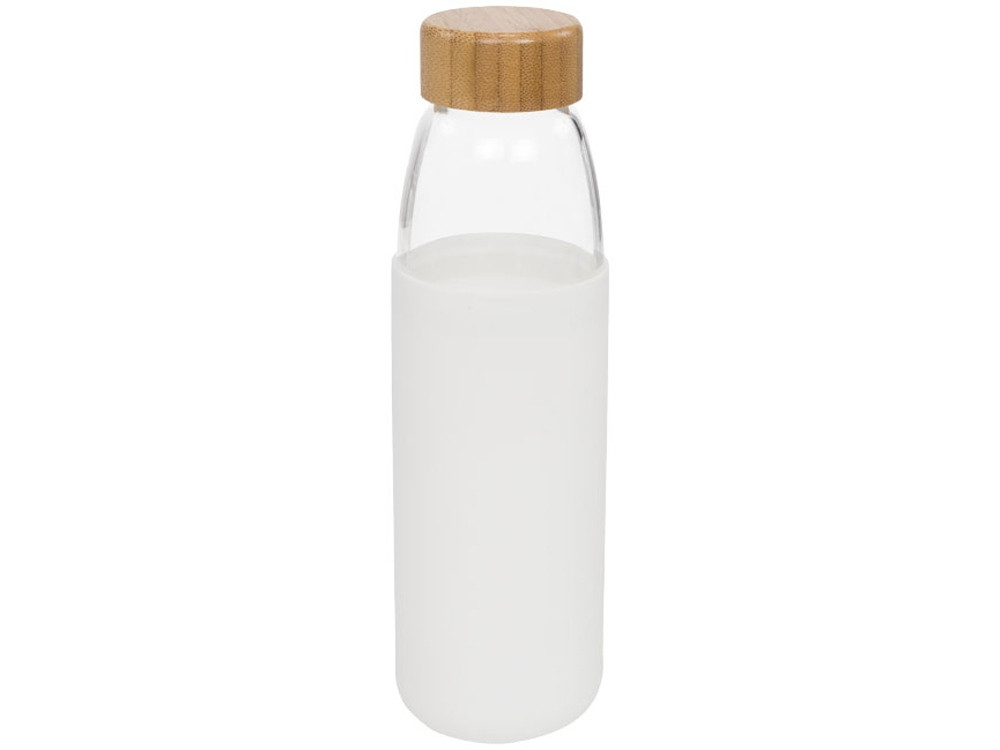 Стеклянная спортивная бутылка Kai с деревянной крышкой и объемом 540 мл, белый (артикул 10055001) - фото 4 - id-p65820906