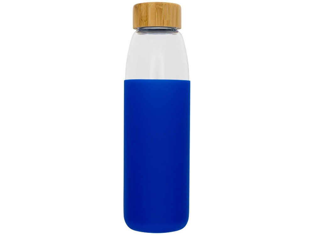 Стеклянная спортивная бутылка Kai с деревянной крышкой и объемом 540 мл, синий (артикул 10055002) - фото 2 - id-p65820907