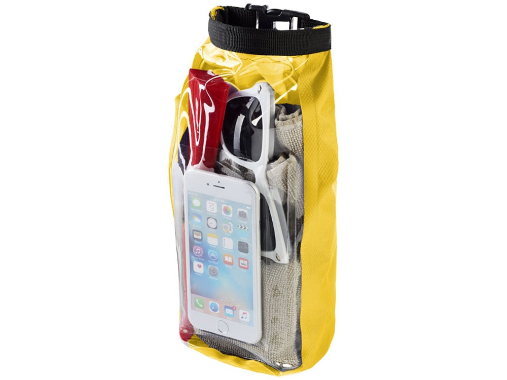 Туристическая водонепроницаемая сумка объемом 2 л, чехол для телефона, желтый (артикул 10055306)
