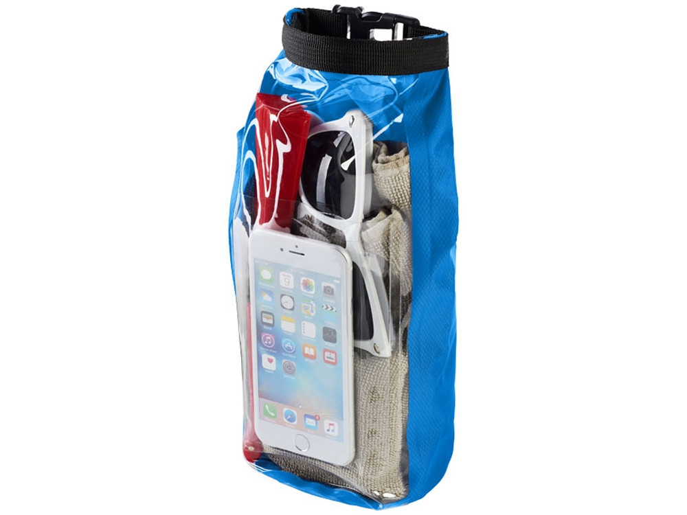 Туристическая водонепроницаемая сумка объемом 2 л, чехол для телефона, голубой (артикул 10055307)