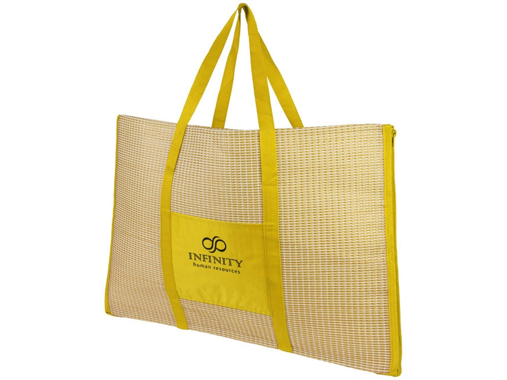 Пляжная складная сумка-тоут и коврик Bonbini, желтый (артикул 10055404) - фото 6 - id-p65820934