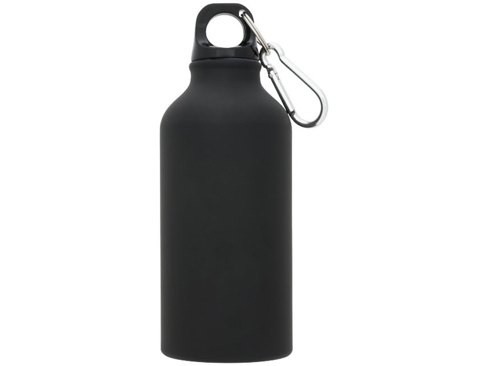 Матовая спортивная бутылка Oregon с карабином и объемом 400 мл, черный (артикул 10055900) - фото 2 - id-p65820944