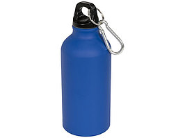 Матовая спортивная бутылка Oregon с карабином и объемом 400 мл, синий (артикул 10055903)
