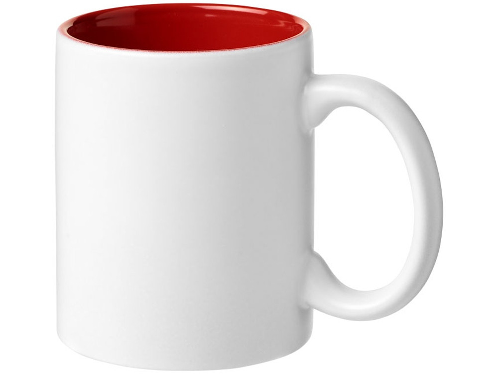 Керамическая кружка Taika, 360 мл, белый/красный (артикул 10056402)