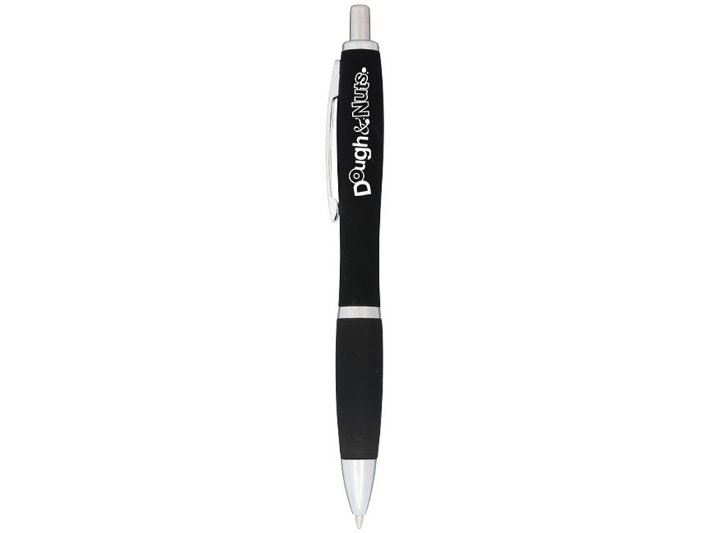 Прорезиненная шариковая ручка Nash, черный (артикул 10730100) - фото 2 - id-p65821181