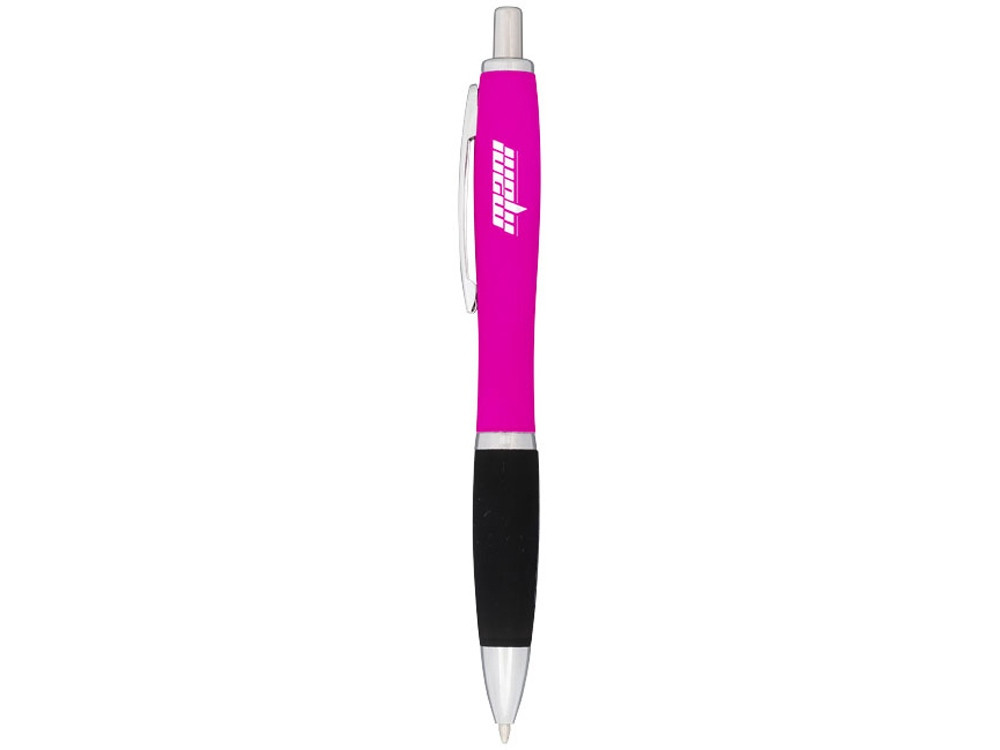 Прорезиненная шариковая ручка Nash, розовый (артикул 10730110) - фото 2 - id-p65821191