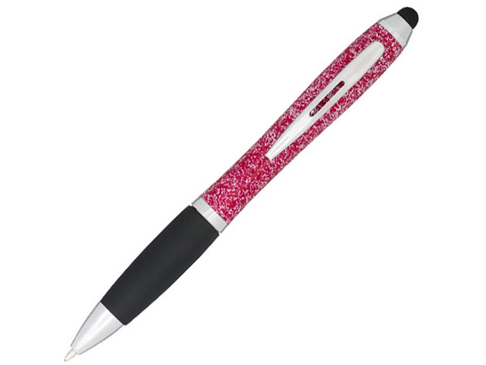 Крапчатая шариковая ручка Nash со стилусом, красный (артикул 10730904)