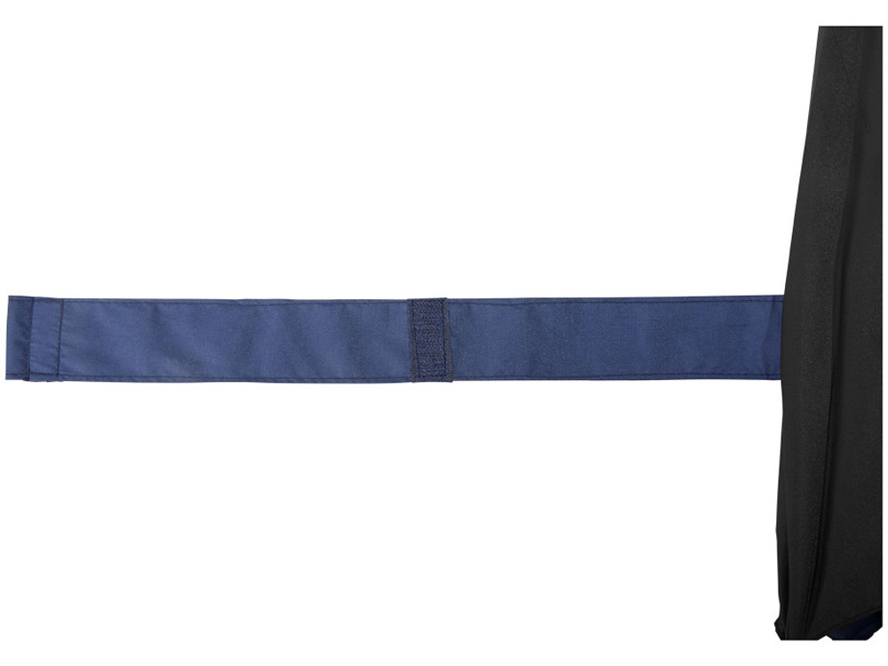 Выдвижной зонт 23-30 дюймов полуавтомат, черный/темно-синий (артикул 10914103) - фото 7 - id-p65821286