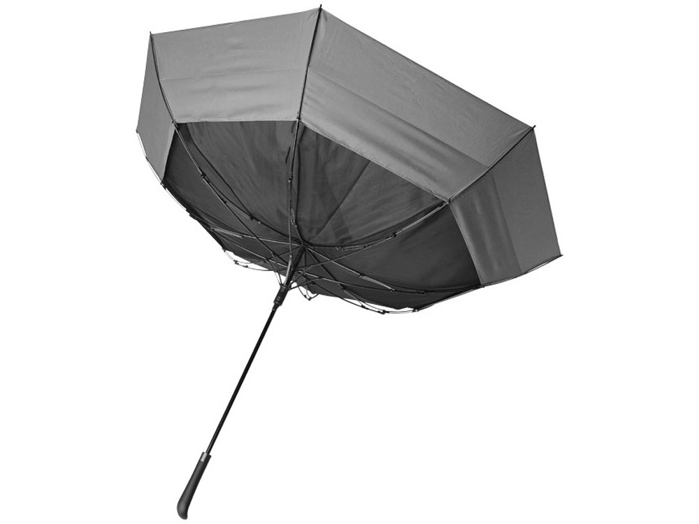Выдвижной зонт 23-30 дюймов полуавтомат, черный (артикул 10914125) - фото 4 - id-p65821287