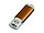 Флешка промо прямоугольной формы  c прозрачным колпачком, 16 Гб, коричневый (артикул 6018.16.08), фото 3