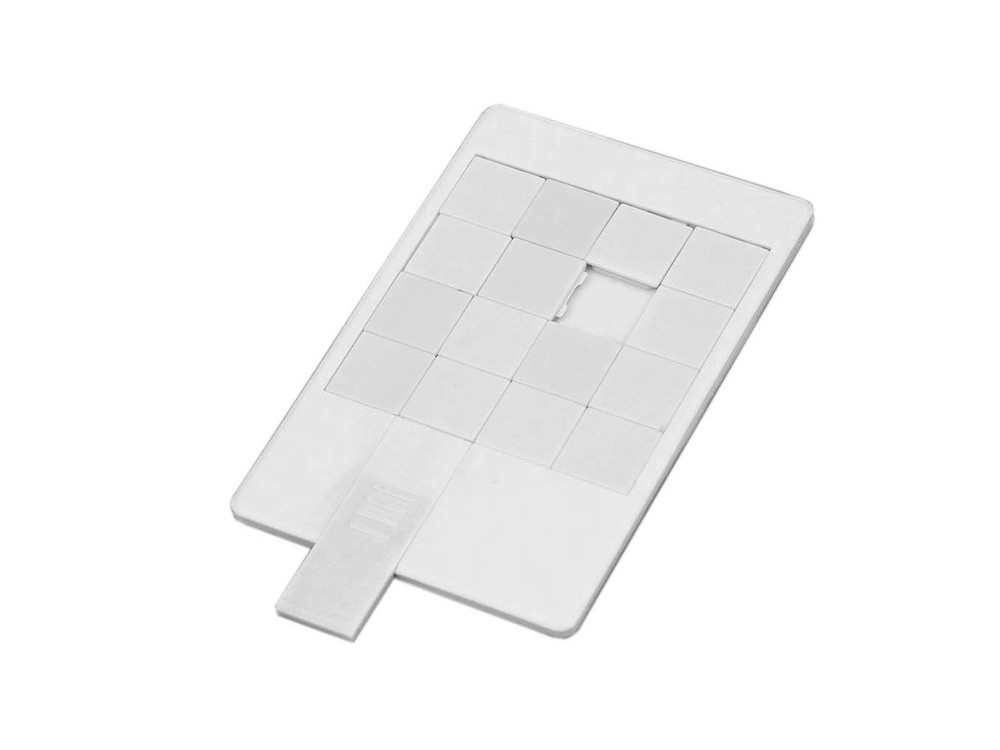 Флешка в виде пластиковой карты Пятнашки, 16 Гб, белый (артикул 7000.16.06) - фото 2 - id-p65821361