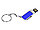 Флешка прямоугольной формы, выдвижной механизм с мини чипом, 16 Гб, темно-синий/серебристый (артикул, фото 2