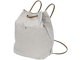 Рюкзак со шнурками Harper из хлопчатобумажной парусины, светло-серый (артикул 12043100)