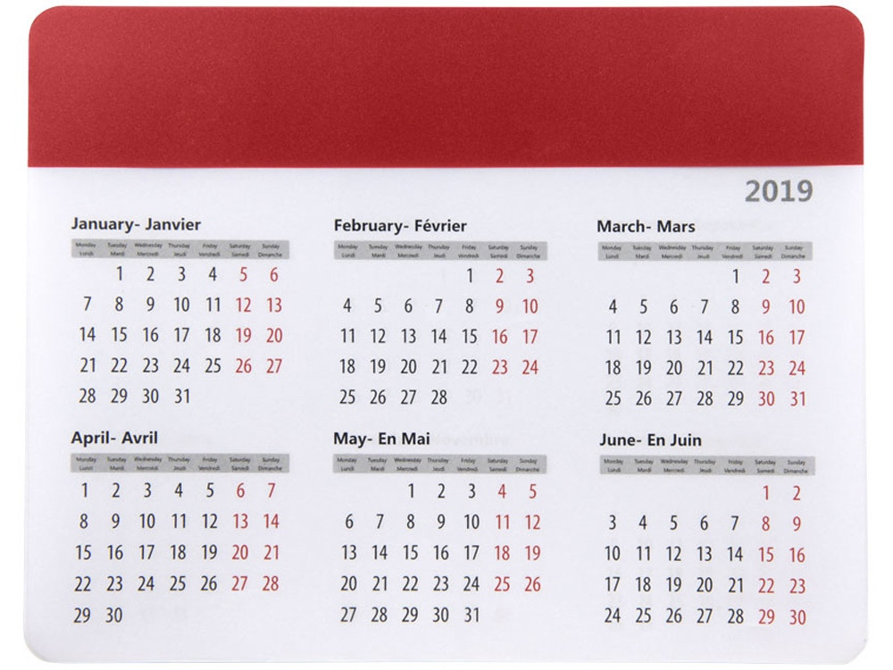 Коврик для мыши Chart с календарем (артикул 13496502) - фото 2 - id-p65822498