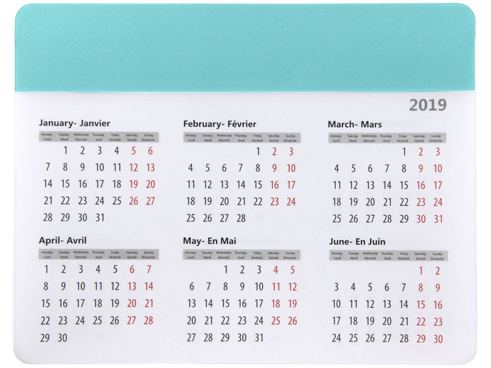 Коврик для мыши Chart с календарем (артикул 13496503) - фото 2 - id-p65822499