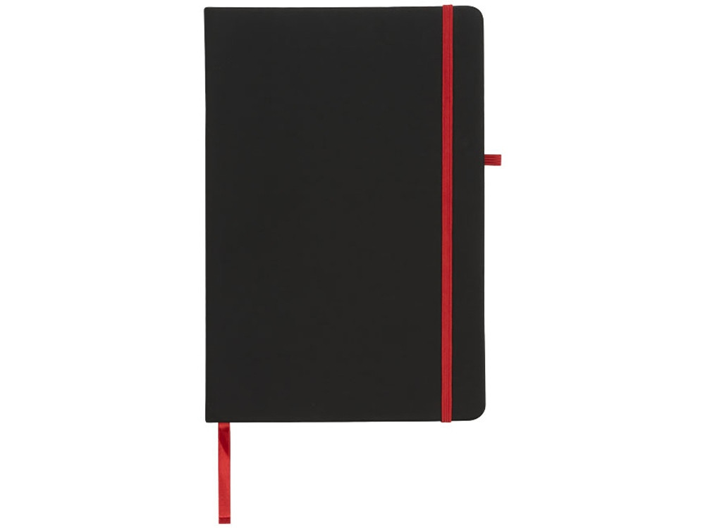 Блокнот Noir среднего размера, черный/красный (артикул 21020802) - фото 2 - id-p65822533