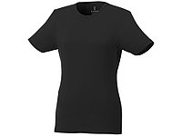 Женская футболка Balfour с коротким рукавом из органического материала, черный (артикул 3802599XL)