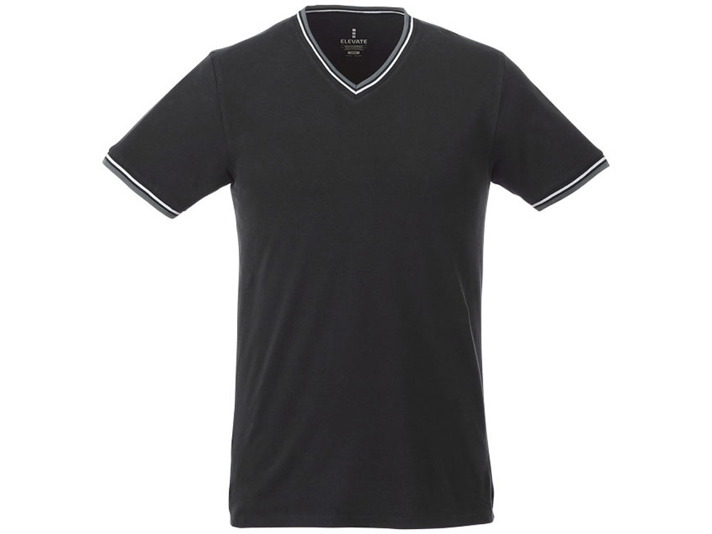 Мужская футболка Elbert с коротким рукавом, черный/серый меланж/белый (артикул 3802699XS) - фото 2 - id-p65822777