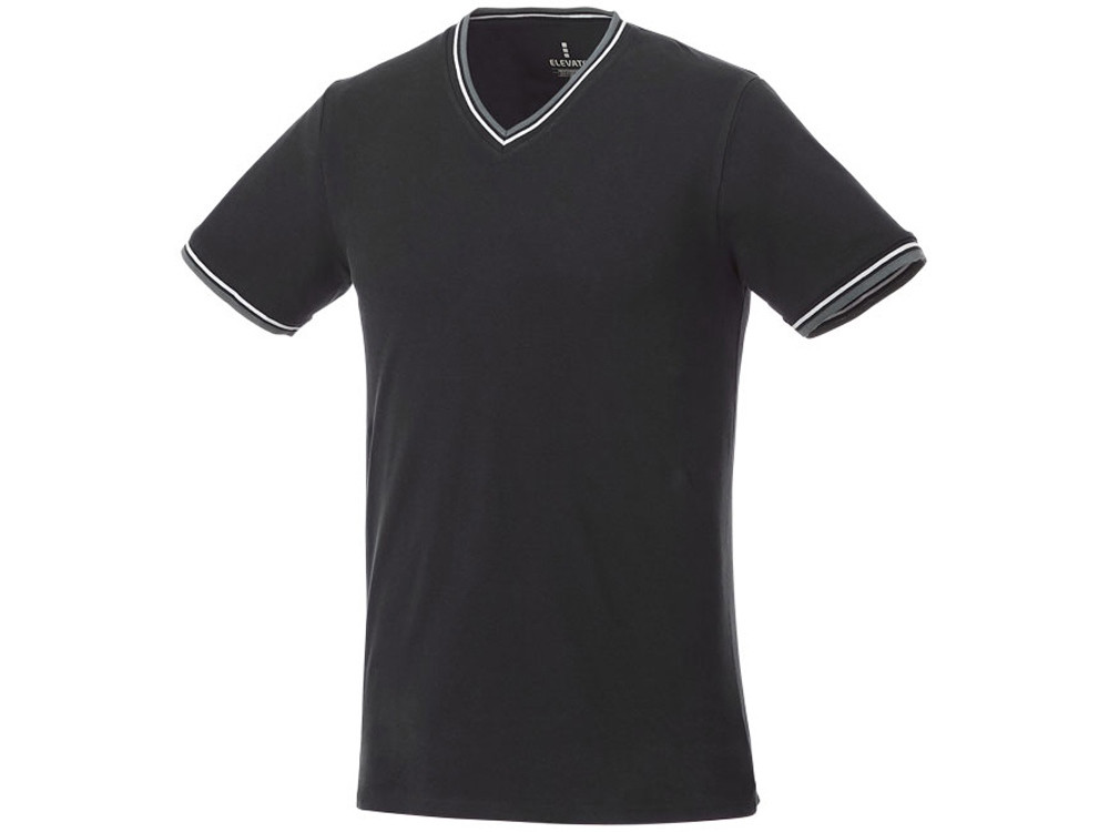Мужская футболка Elbert с коротким рукавом, черный/серый меланж/белый (артикул 3802699S) - фото 1 - id-p65822778
