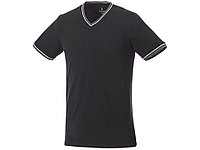 Мужская футболка Elbert с коротким рукавом, черный/серый меланж/белый (артикул 3802699M)