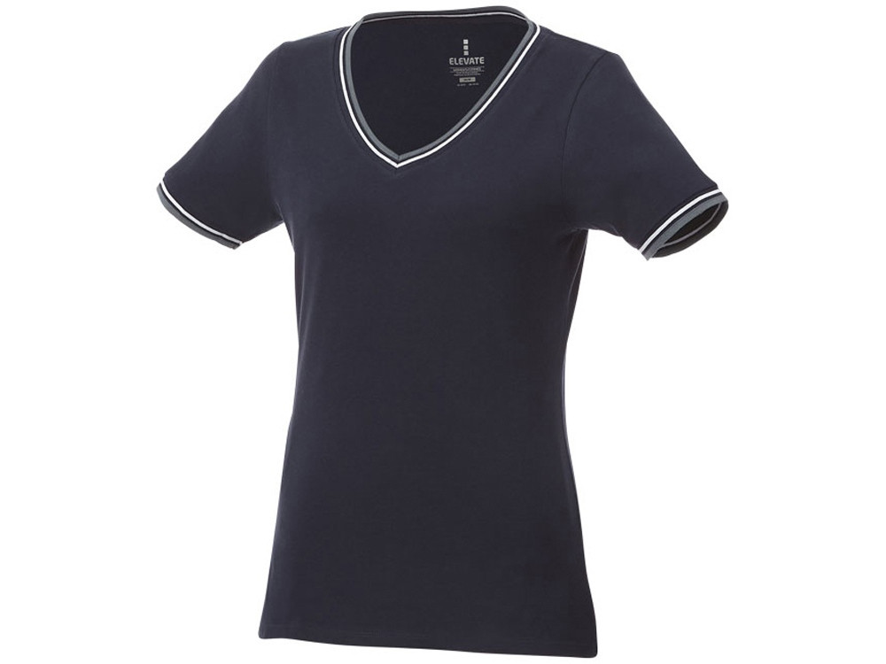 Женская футболка Elbert с коротким рукавом, темно-синий/серый меланж/белый (артикул 3802749XS) - фото 1 - id-p65822796