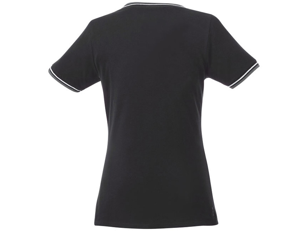Женская футболка Elbert с коротким рукавом, черный/серый меланж/белый (артикул 3802799XL) - фото 3 - id-p65822812