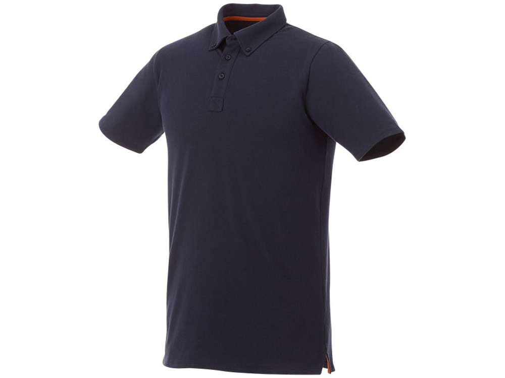 Мужская футболка поло Atkinson с коротким рукавом и пуговицами, темно-синий (артикул 3810449L) - фото 1 - id-p65823074