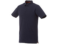 Мужская футболка поло Atkinson с коротким рукавом и пуговицами, темно-синий (артикул 38104493XL)