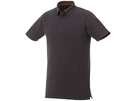 Мужская футболка поло Atkinson с коротким рукавом и пуговицами, серый графитовый (артикул 38104893XL)
