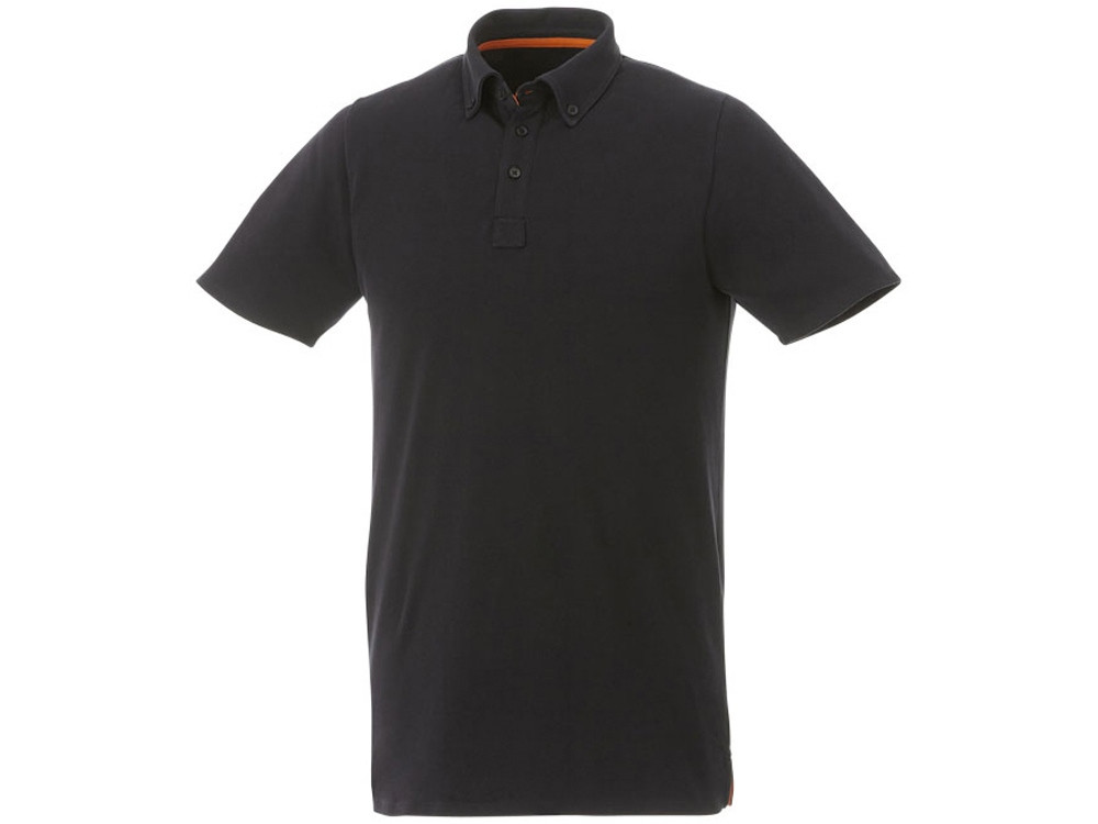 Мужская футболка поло Atkinson с коротким рукавом и пуговицами, черный (артикул 3810499XS) - фото 1 - id-p65823085