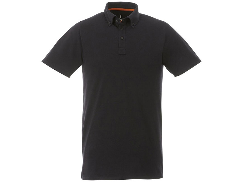 Мужская футболка поло Atkinson с коротким рукавом и пуговицами, черный (артикул 3810499XS) - фото 2 - id-p65823085